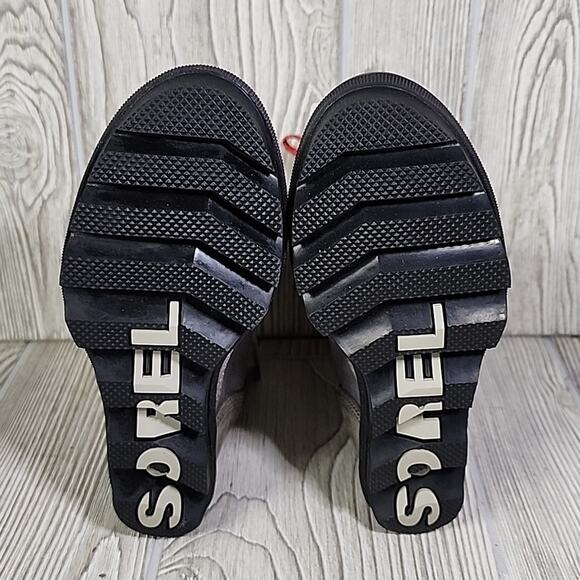 Sorel Lexie Wedge Quarry Grey Leather Boot Womens Size 5.5 NEW - Picture 9 of 13
